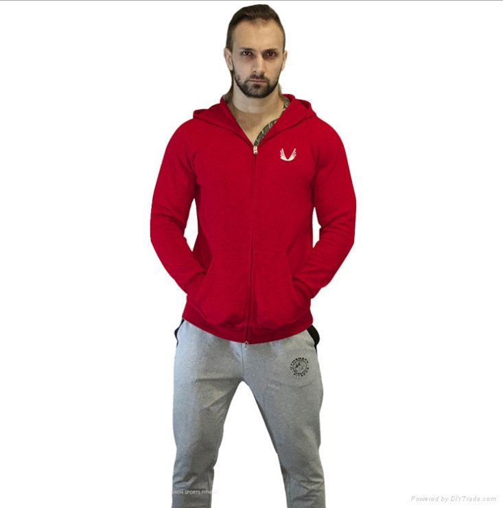 All season good quality cheap fleece sports cap zipper up body fit men&#39;s hoodie - ZHD111 ...