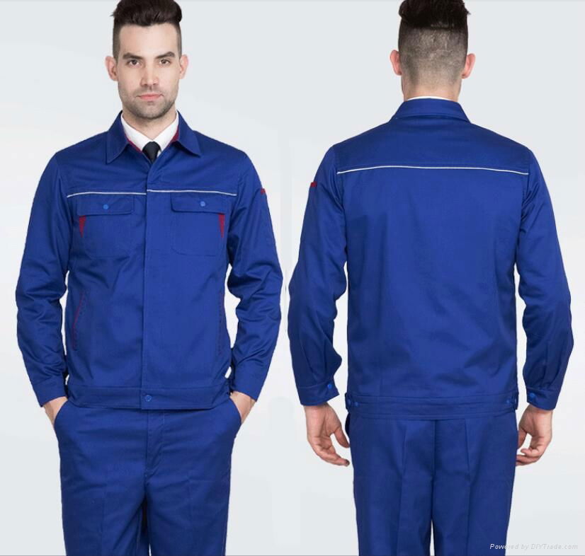 Hight quality costomised color embroidery logo print workwear men's uniform 4