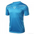 Customised running quick dry sports short sleeve footbale men's t shirts 1