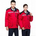 winter padded jacket cap workwaear or uniform protective safety suits 3