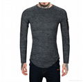 New style OEM brand high quality cotton pure color body fit o neck  soft t shirt 3