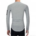 New style OEM brand high quality cotton pure color body fit o neck  soft t shirt 4