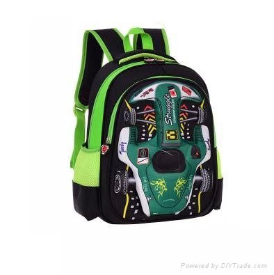 16 inch 3D EVA backpack School bag  Cool car shape boy school bag from factory  2