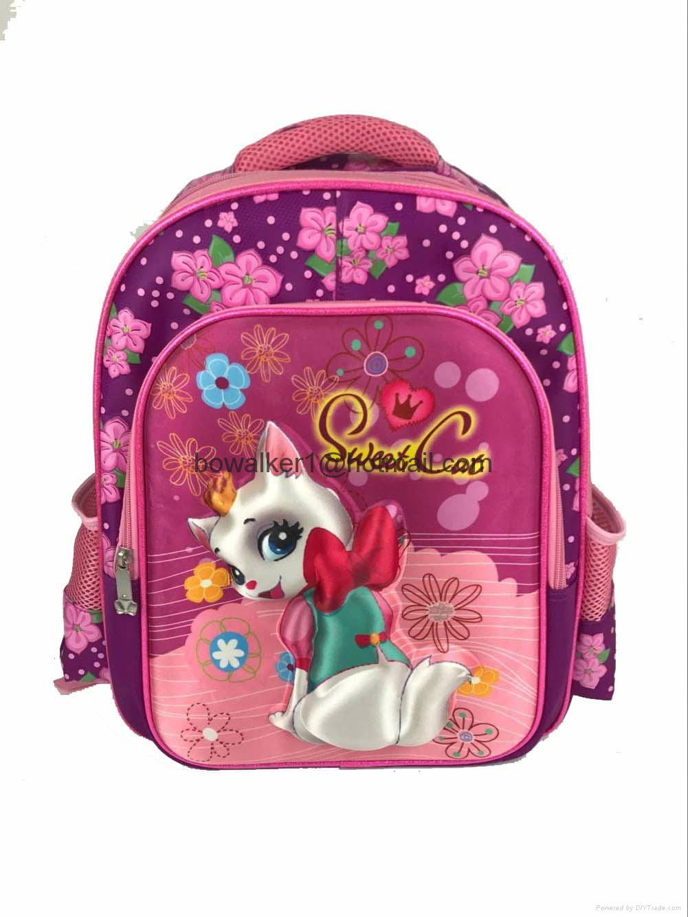 Girl beautiful school bag, school backpack bag, children's bag for students