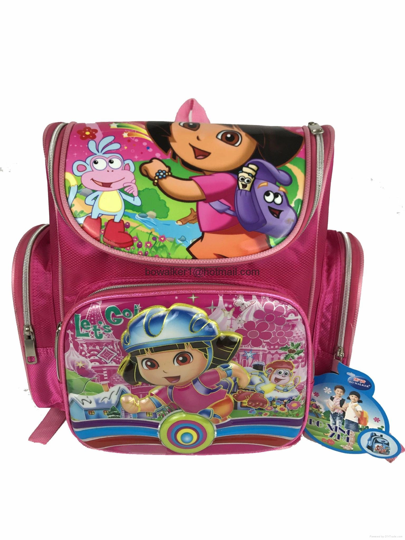 boy and girl cool school bag school backpack bag, children bookbag for students 2