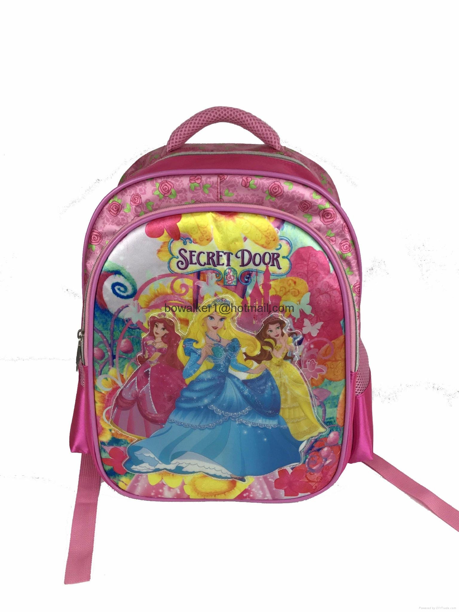 boy and girl cool school bag,school backpack, children's bookbag, satin material