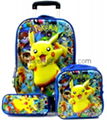 3-in-1 trolley wheeled school bag set with lunch box and pencil case 1