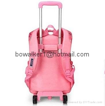 Trolley School Bag Wheeled Trolley Backpack Bag Kids Bookbag with Wheels 5
