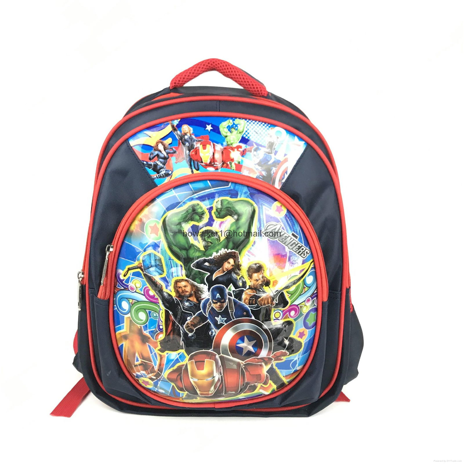 15 inch school bag school backpack children bookbag satin material