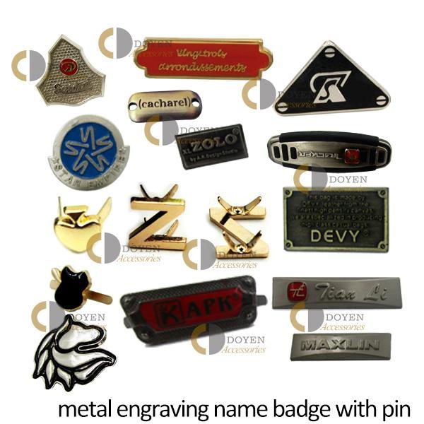 Custom 3d metal embossed brand logo stamp pins