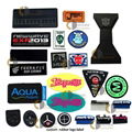 Silicone rubber patch PVC label logo badge