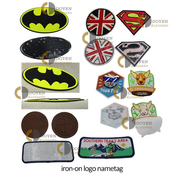 Custom plastic embossed logo design stickers Logo signs and name L5