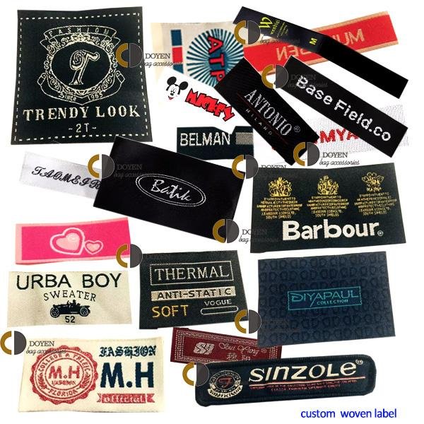 Custom satin woven labels for clothings and handmade items
