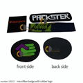 Raise embossed microfiber printed logo label for golf towels and baby clothes 3