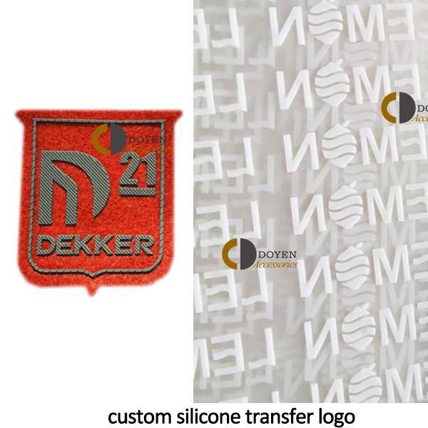 Private heat transfer silicone patch labels for garment and bag 2