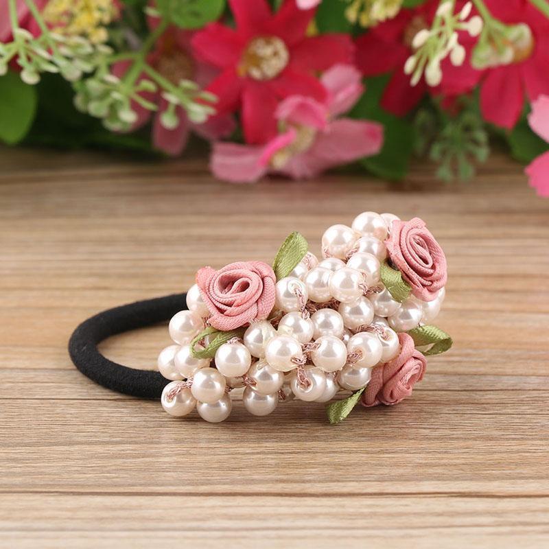 Fashion Girls hair accessories rustic small fresh flower beaded