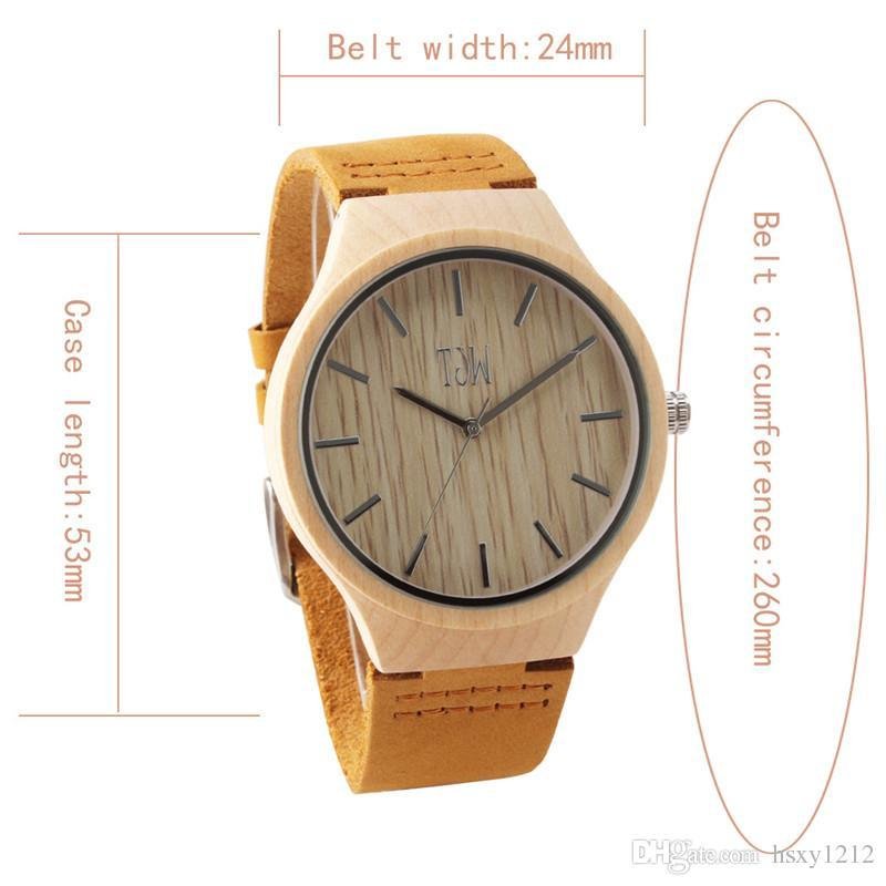 2017 The New wooden watch bamboom business Genuine leather quartz leisure  5