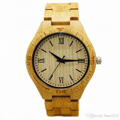 The New Men Wooden Watch Leisure Guartz Watch Trend Bamboo