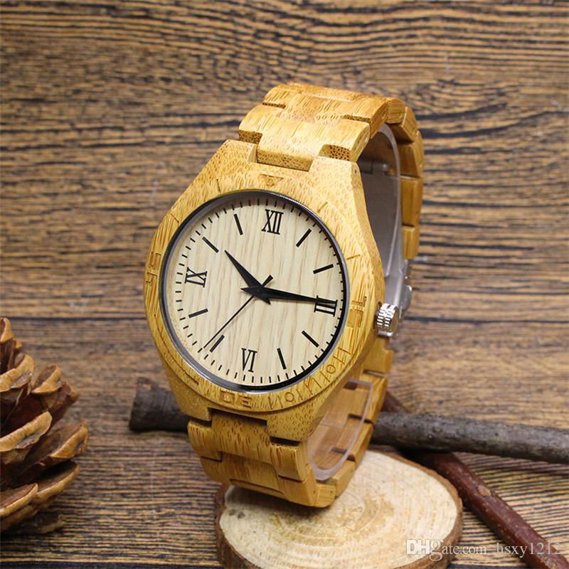 The New Men Wooden Watch Leisure Guartz Watch Trend Bamboo 4