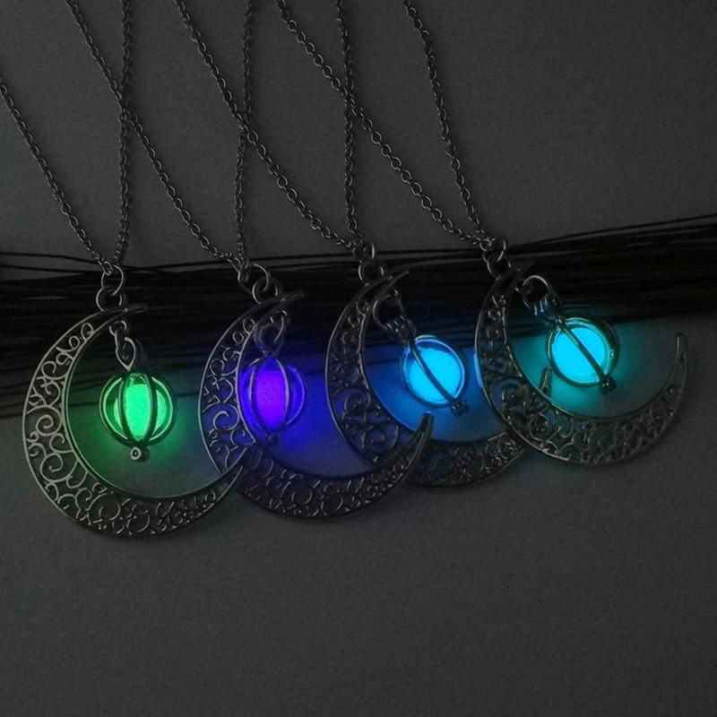 Noctilucence Necklace 4 Color Luminous Peal Moon Pumpkin  5