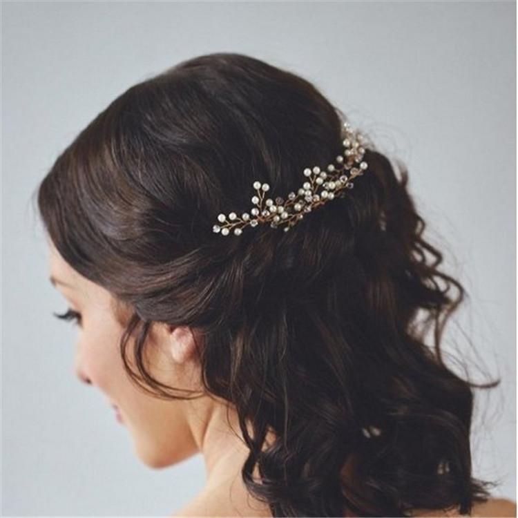 European Style Bride Manual Hairpin Headwear Wedding Dress 