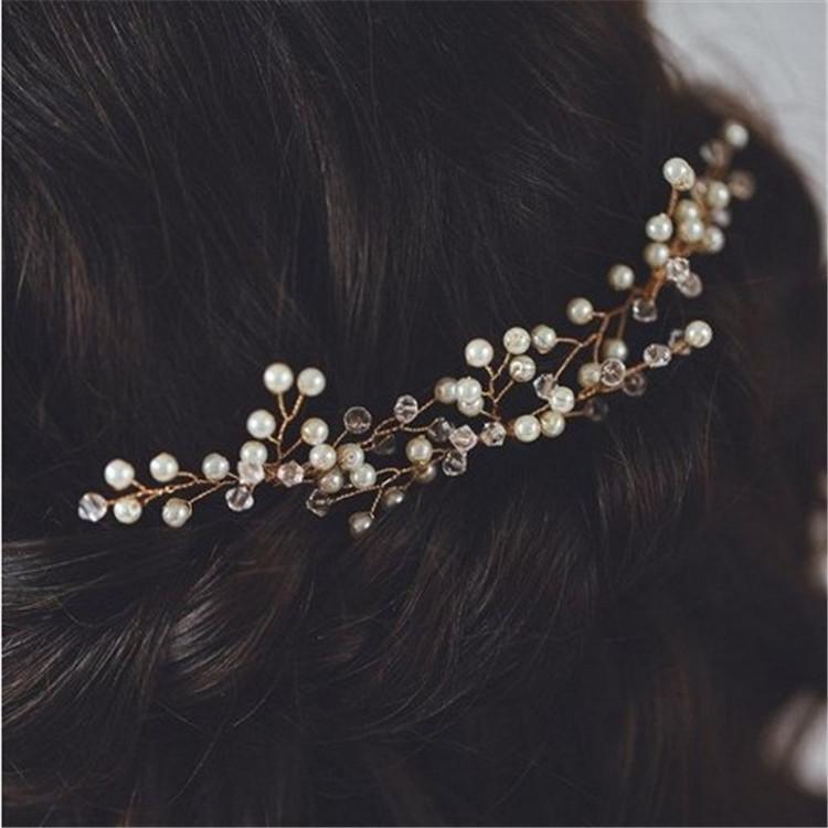 European Style Bride Manual Hairpin Headwear Wedding Dress  2