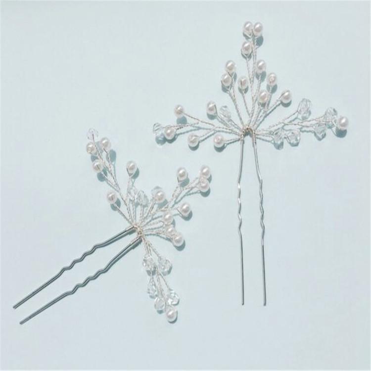 European Style Bride Manual Hairpin Headwear Wedding Dress  3