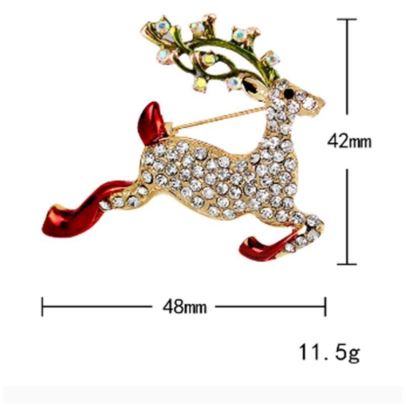 2017 The New Elk Brooch Gift Fashion A Galloping Christmas Present