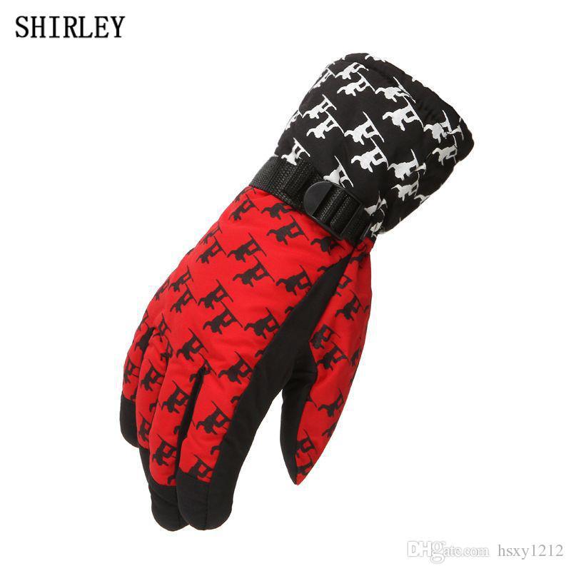 The New Ski gloves winter gloves keep warm the wind water repellent