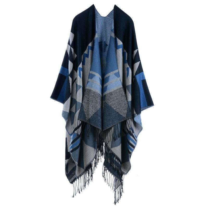 The New autumn woman scarf Bohemia trend Tassesl long thick 5