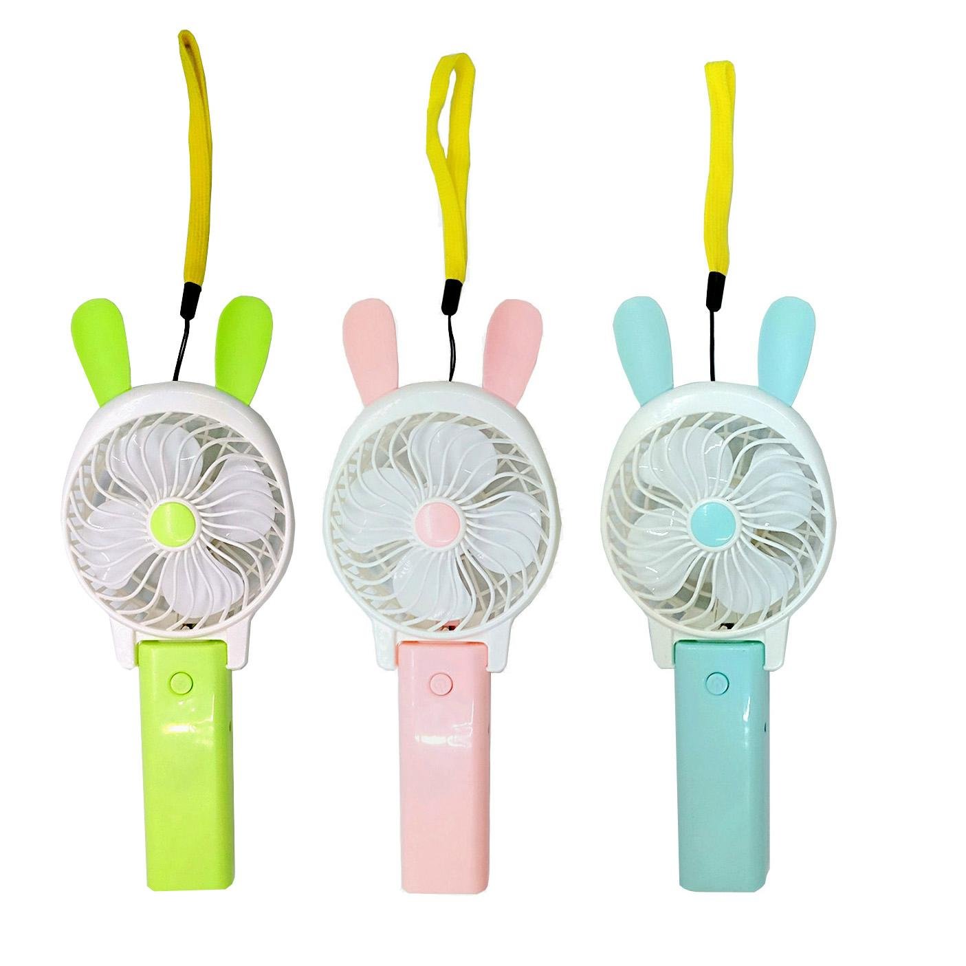 Rabbit Ear Portable Rechargeable Air Cooling Mini Hand Fan 2