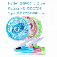 New 360 Degree Rotation Portable Rechargeable Mini Clip Fan