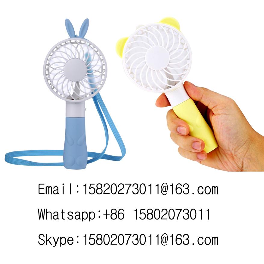 Funny cartoon rabbit portable USB mini fan for kid battery