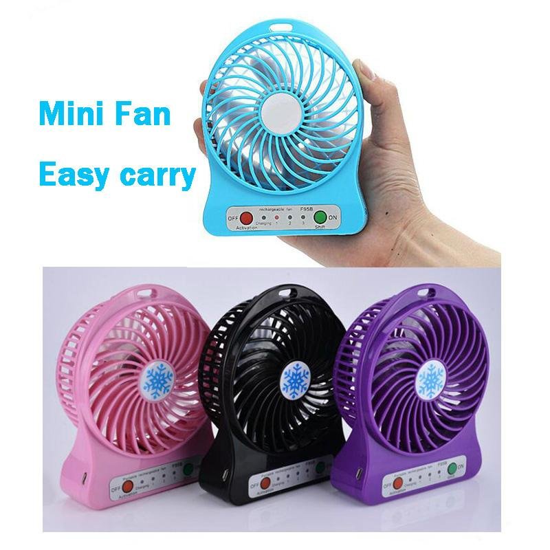 Hot selling portable air cooler mini USB fan rechargeable 2