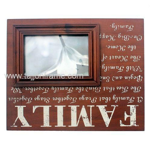 High Quality Family Screen Printing Wooden Photo Frame
