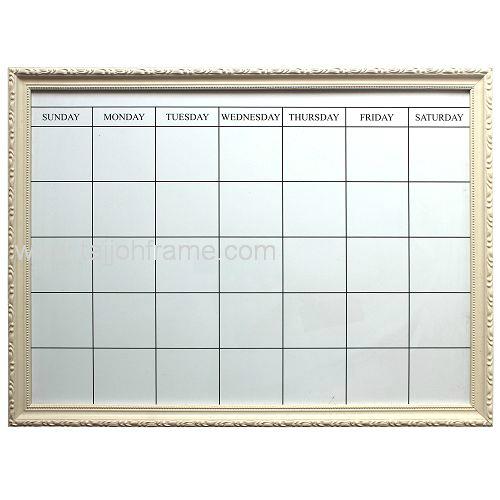 Plaster Linear Note Board Wooden Photo Frame