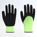 Polyester Liner Foam Latex Coating Working Gloves 1