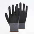 Latex Palm Coating Crinkle Working Safety Gloves 5