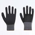 Latex Palm Coating Crinkle Working Safety Gloves 4