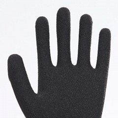 Latex Palm Coating Crinkle Working Safety Gloves