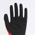 Nylon Liner Latex Coating Crinkle Working Gloves 2