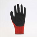 Nylon Liner Latex Coating Crinkle Working Gloves