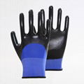 Nitrile coated safety working gloves 1