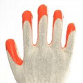 Cotton Liner Latex Coating Safety Working Gloves 2