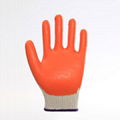 Cotton Liner Latex Coating Safety Working Gloves 1