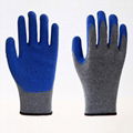 Latex Coating Crinkle Protuction Gloves 5