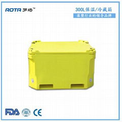 300L Rotomolded Plastic Insulated Fish Bins Tubs Box Totes Container