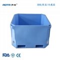 300L Rotomolded Plastic Insulated Fish Bins Tubs Box Totes Container 5