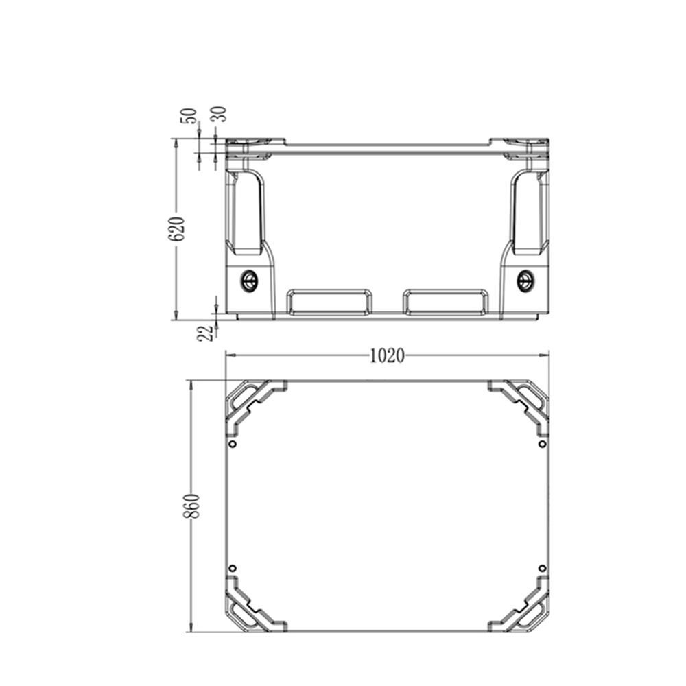 300L ROTA insulated boxes insulated fish bin rotomold insulated plastic containe 2