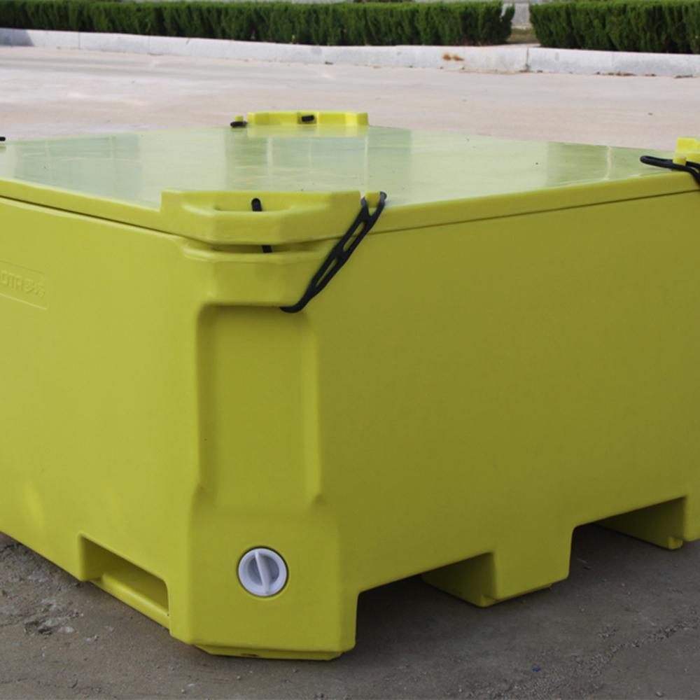 Large durable insulated plastic container for fish shrimp meat processing  6